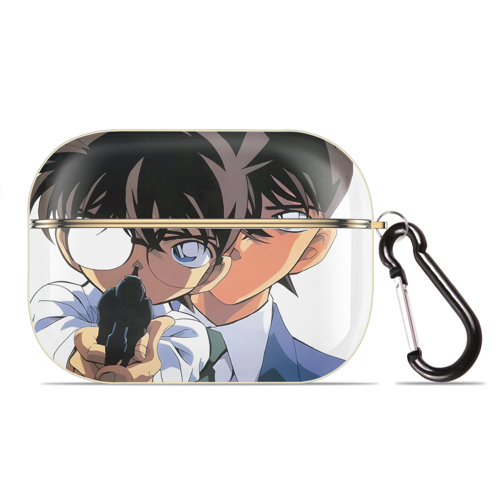 （画像用） 名探偵コナン Detective Conan 【AirPods Pro用】ハードシェル保護ケース｜耐衝撃・防指紋・カラビナ付き商品仕様