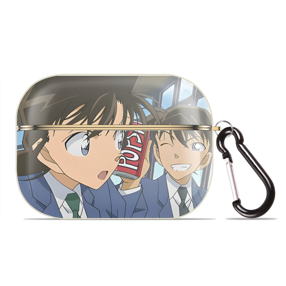 （画像用） 名探偵コナン Detective Conan 【AirPods Pro用】ハードシェル保護ケース｜耐衝撃・防指紋・カラビナ付き商品仕様