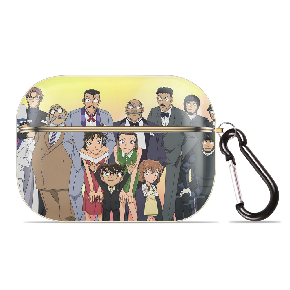 （画像用） 名探偵コナン Detective Conan 【AirPods Pro用】ハードシェル保護ケース｜耐衝撃・防指紋・カラビナ付き商品仕様