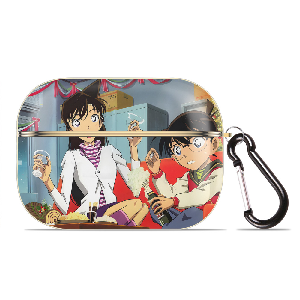（画像用） 名探偵コナン Detective Conan 【AirPods Pro用】ハードシェル保護ケース｜耐衝撃・防指紋・カラビナ付き商品仕様