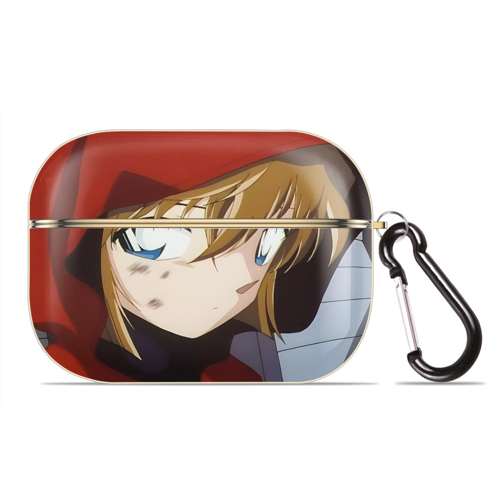 （画像用） 名探偵コナン Detective Conan 【AirPods Pro用】ハードシェル保護ケース｜耐衝撃・防指紋・カラビナ付き商品仕様