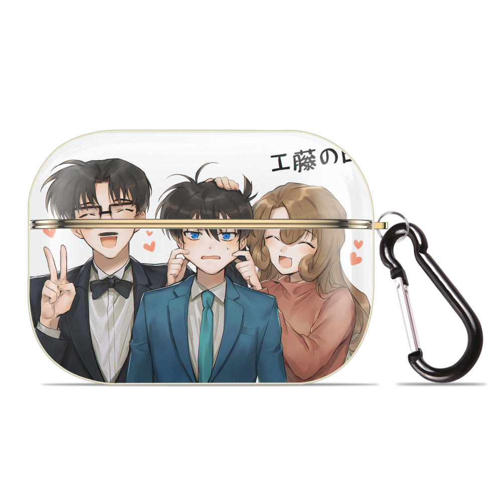（画像用） 名探偵コナン Detective Conan 【AirPods Pro用】ハードシェル保護ケース｜耐衝撃・防指紋・カラビナ付き商品仕様