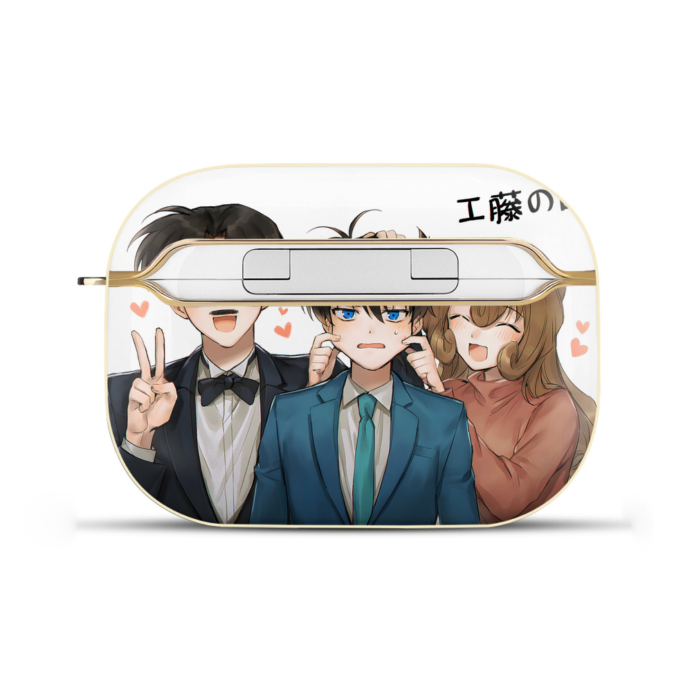 （画像用） 名探偵コナン Detective Conan 【AirPods Pro用】ハードシェル保護ケース｜耐衝撃・防指紋・カラビナ付き商品仕様