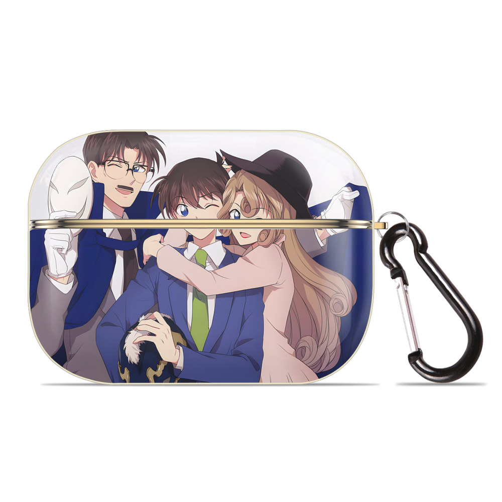 （画像用） 名探偵コナン Detective Conan 【AirPods Pro用】ハードシェル保護ケース｜耐衝撃・防指紋・カラビナ付き商品仕様