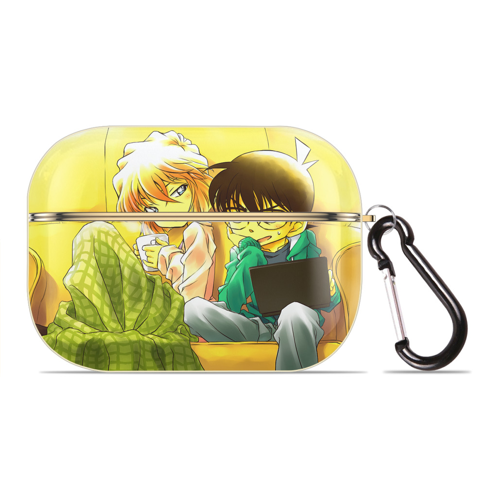 （画像用） 名探偵コナン Detective Conan 【AirPods Pro用】ハードシェル保護ケース｜耐衝撃・防指紋・カラビナ付き商品仕様