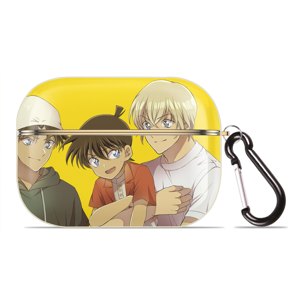 （画像用） 名探偵コナン Detective Conan 【AirPods Pro用】ハードシェル保護ケース｜耐衝撃・防指紋・カラビナ付き商品仕様