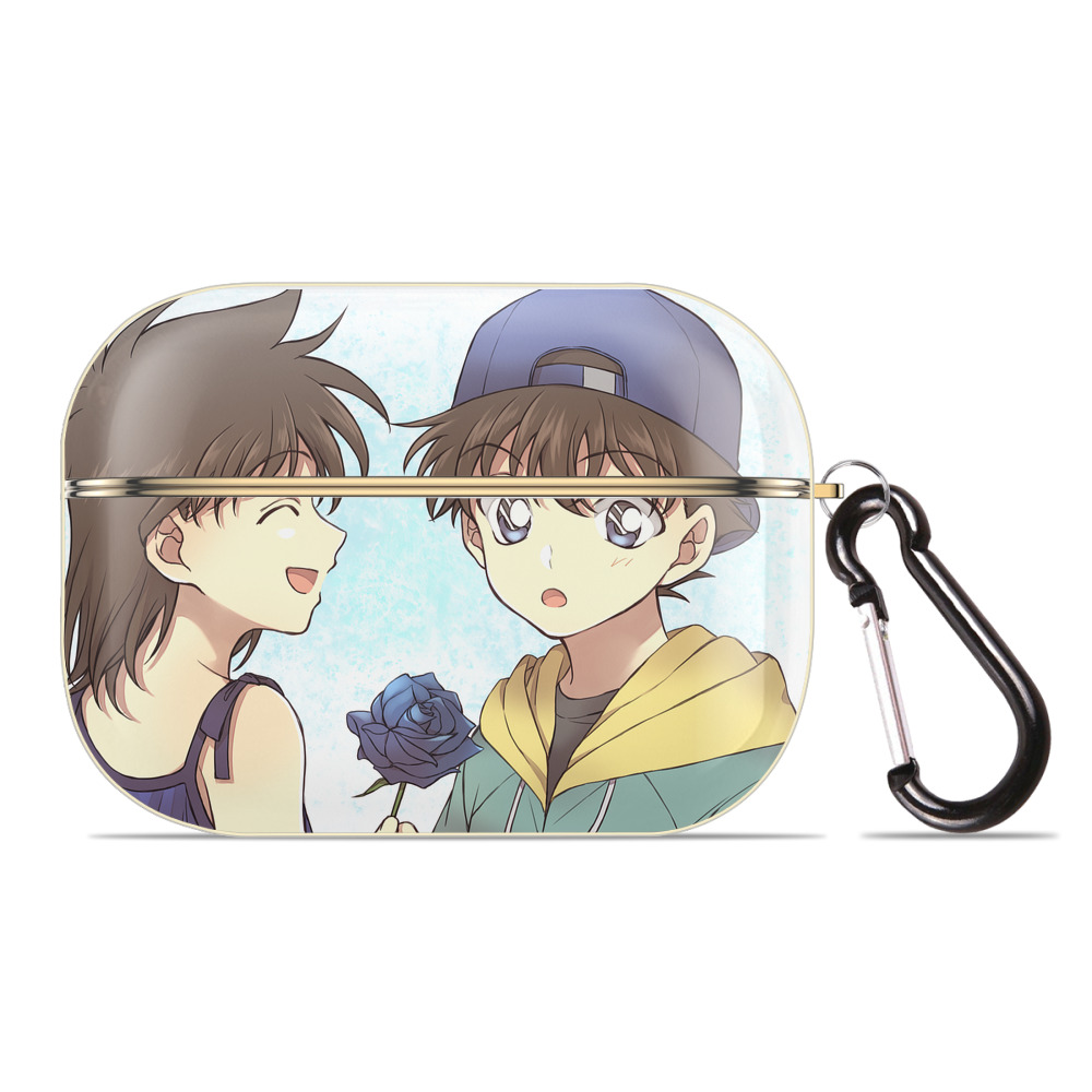 （画像用） 名探偵コナン Detective Conan 【AirPods Pro用】ハードシェル保護ケース｜耐衝撃・防指紋・カラビナ付き商品仕様