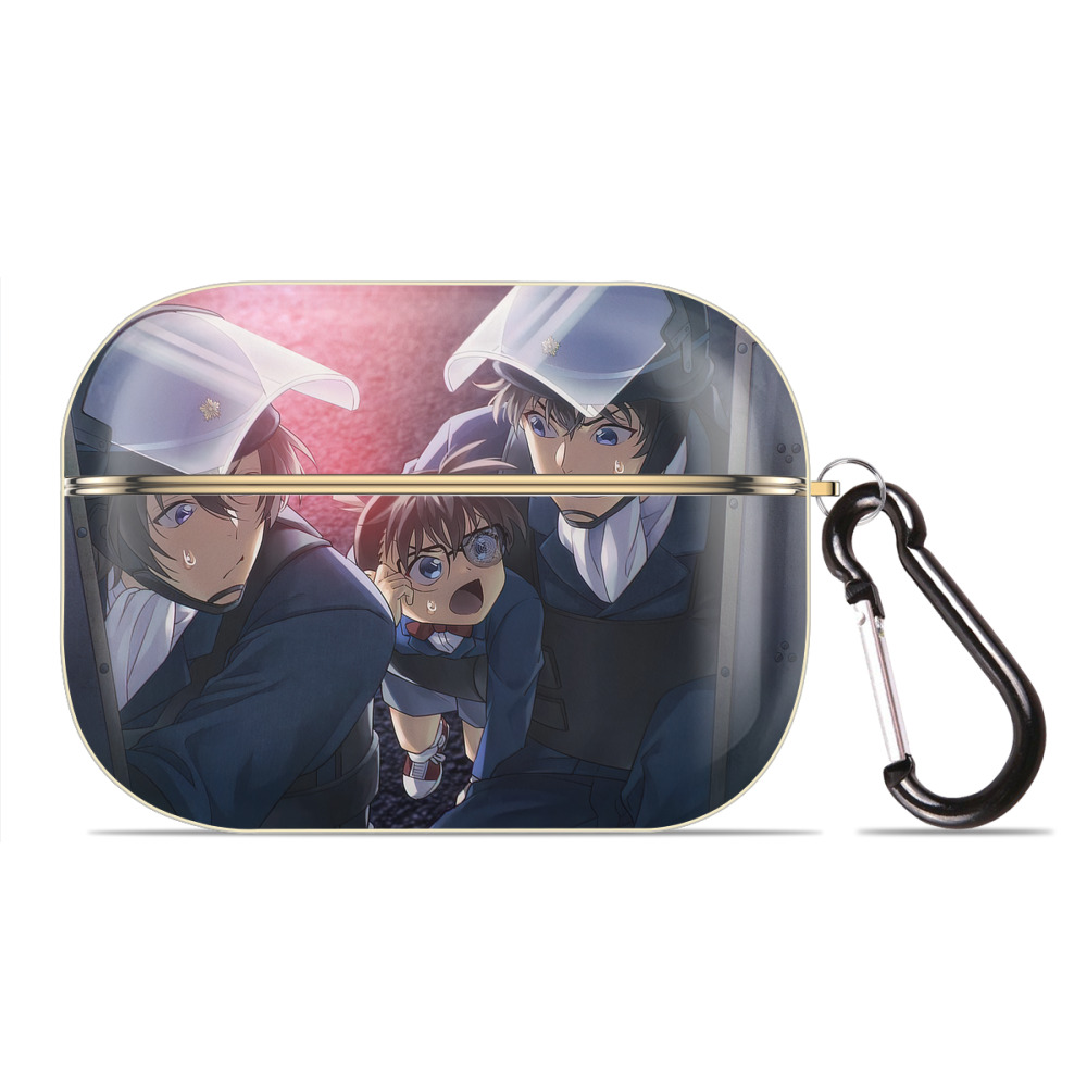 （画像用） 名探偵コナン Detective Conan 【AirPods Pro用】ハードシェル保護ケース｜耐衝撃・防指紋・カラビナ付き商品仕様