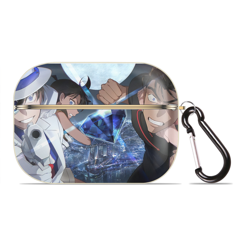 （画像用） 名探偵コナン Detective Conan 【AirPods Pro用】ハードシェル保護ケース｜耐衝撃・防指紋・カラビナ付き商品仕様