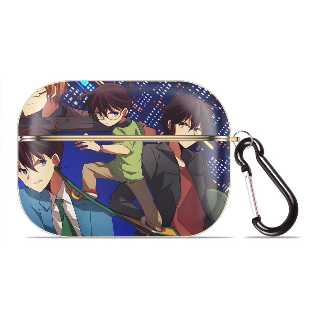 （画像用） 名探偵コナン Detective Conan 【AirPods Pro用】ハードシェル保護ケース｜耐衝撃・防指紋・カラビナ付き商品仕様