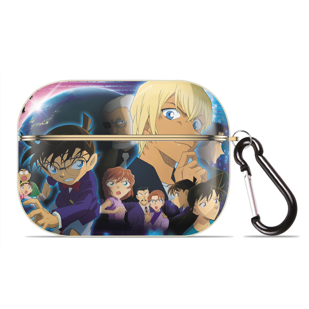 （画像用） 名探偵コナン Detective Conan 【AirPods Pro用】ハードシェル保護ケース｜耐衝撃・防指紋・カラビナ付き商品仕様
