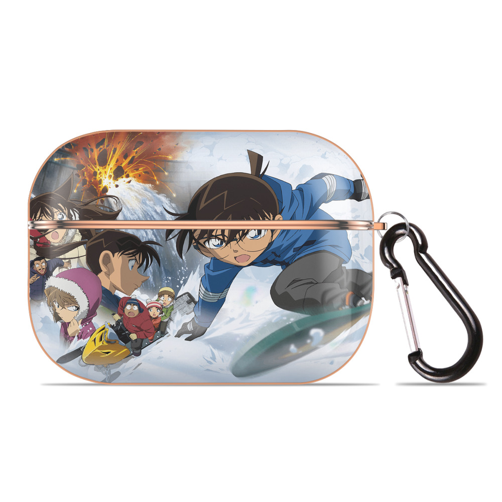 （画像用） 名探偵コナン Detective Conan 【AirPods Pro用】ハードシェル保護ケース｜耐衝撃・防指紋・カラビナ付き商品仕様