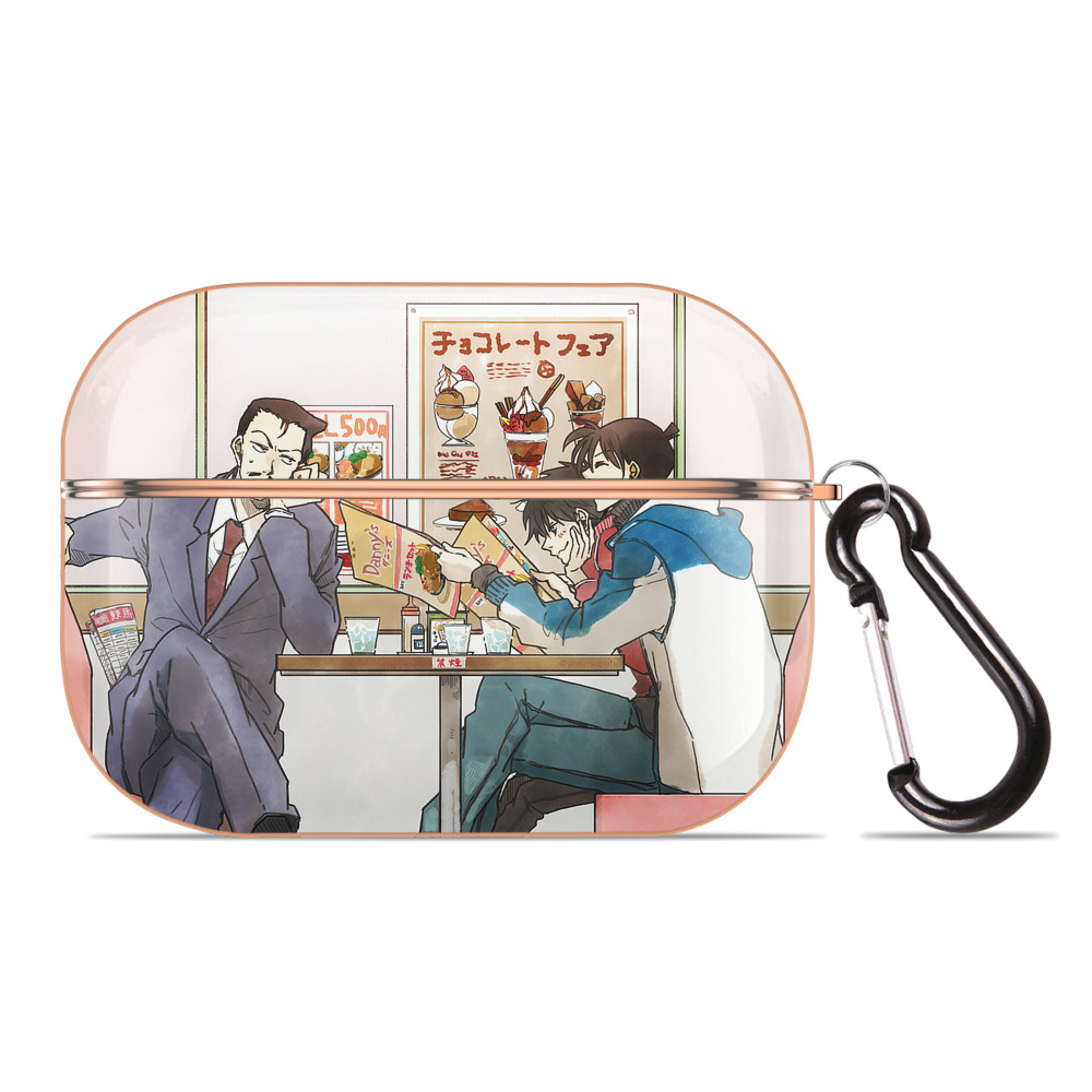 （画像用） 名探偵コナン Detective Conan 【AirPods Pro用】ハードシェル保護ケース｜耐衝撃・防指紋・カラビナ付き商品仕様
