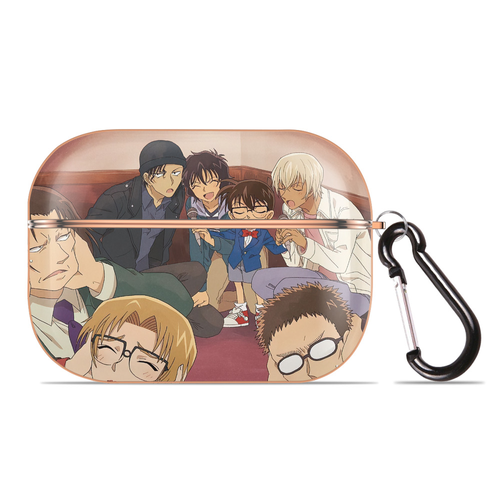 （画像用） 名探偵コナン Detective Conan 【AirPods Pro用】ハードシェル保護ケース｜耐衝撃・防指紋・カラビナ付き商品仕様
