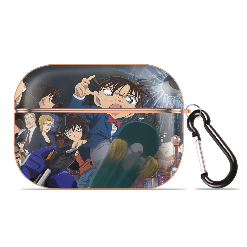 （画像用） 名探偵コナン Detective Conan 【AirPods Pro用】ハードシェル保護ケース｜耐衝撃・防指紋・カラビナ付き商品仕様