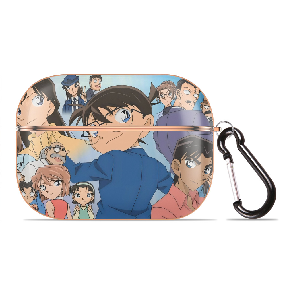 （画像用） 名探偵コナン Detective Conan 【AirPods Pro用】ハードシェル保護ケース｜耐衝撃・防指紋・カラビナ付き商品仕様