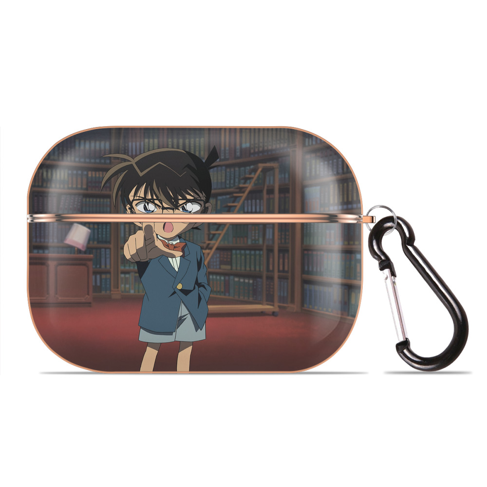 （画像用） 名探偵コナン Detective Conan 【AirPods Pro用】ハードシェル保護ケース｜耐衝撃・防指紋・カラビナ付き商品仕様