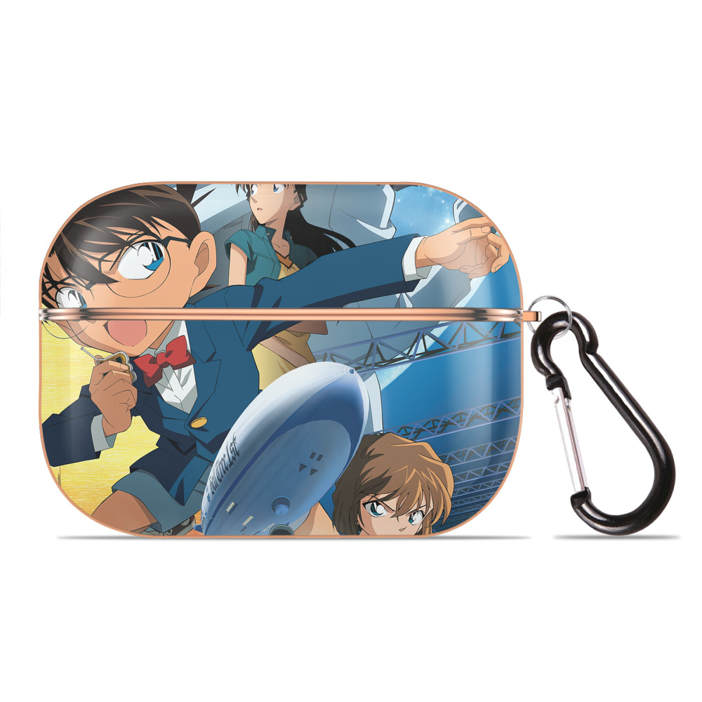 （画像用） 名探偵コナン Detective Conan 【AirPods Pro用】ハードシェル保護ケース｜耐衝撃・防指紋・カラビナ付き商品仕様