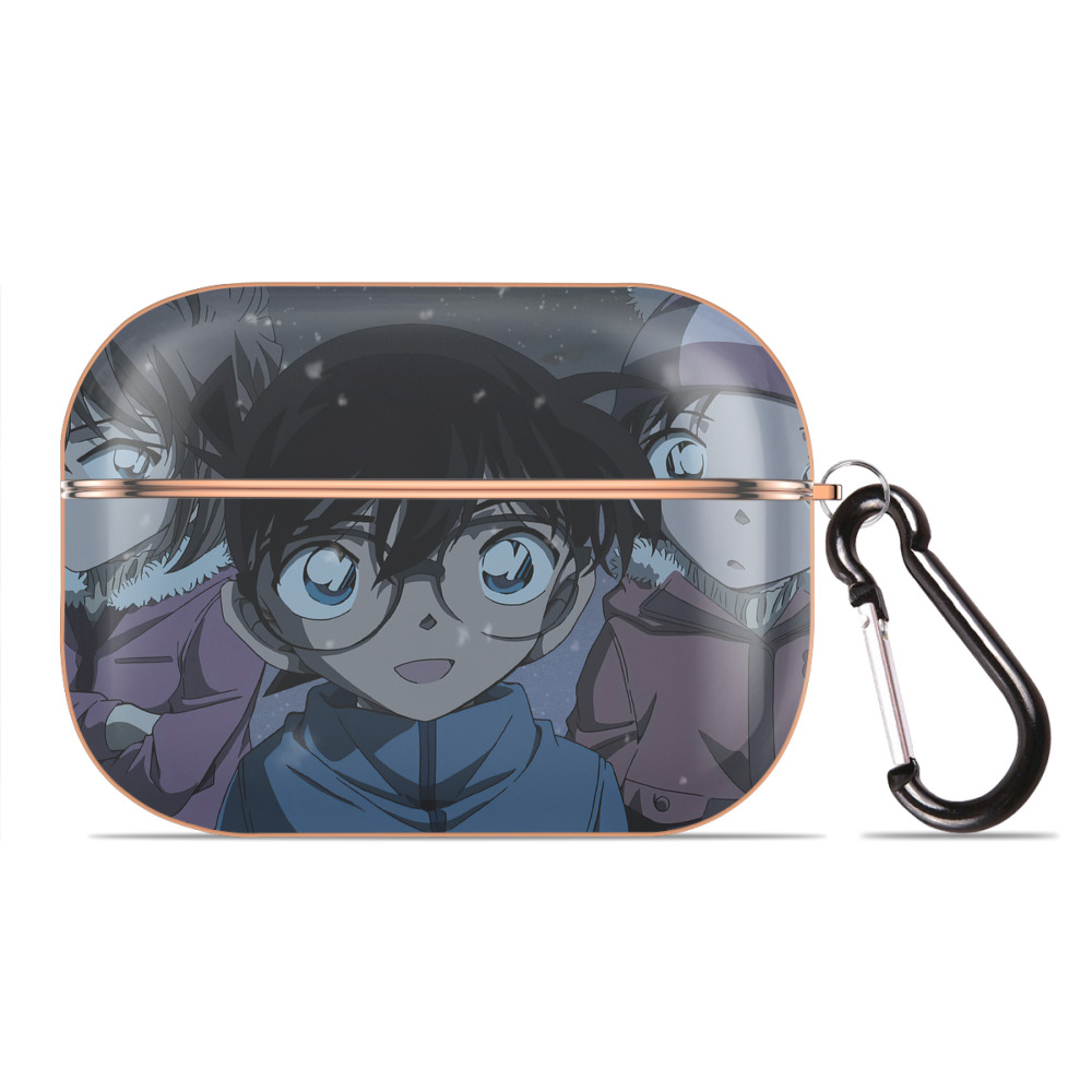 （画像用） 名探偵コナン Detective Conan 【AirPods Pro用】ハードシェル保護ケース｜耐衝撃・防指紋・カラビナ付き商品仕様