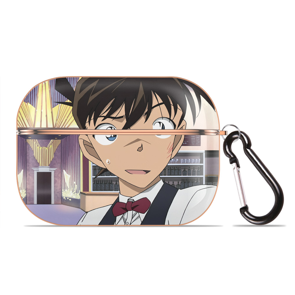 （画像用） 名探偵コナン Detective Conan 【AirPods Pro用】ハードシェル保護ケース｜耐衝撃・防指紋・カラビナ付き商品仕様