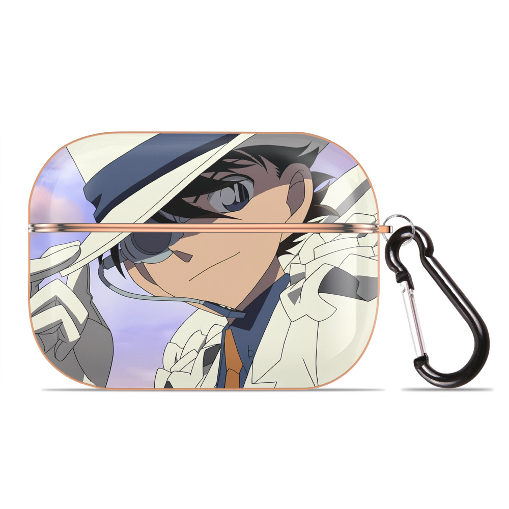 （画像用） 名探偵コナン Detective Conan 【AirPods Pro用】ハードシェル保護ケース｜耐衝撃・防指紋・カラビナ付き商品仕様