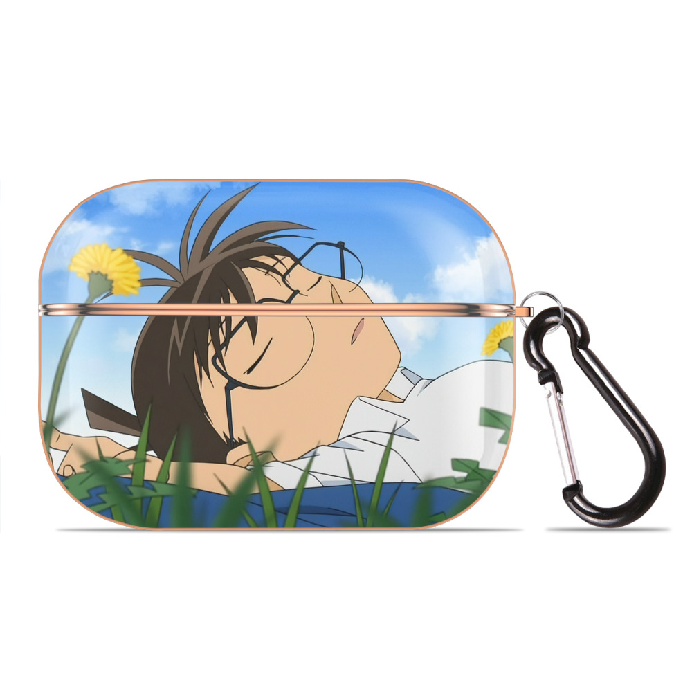 （画像用） 名探偵コナン Detective Conan 【AirPods Pro用】ハードシェル保護ケース｜耐衝撃・防指紋・カラビナ付き商品仕様
