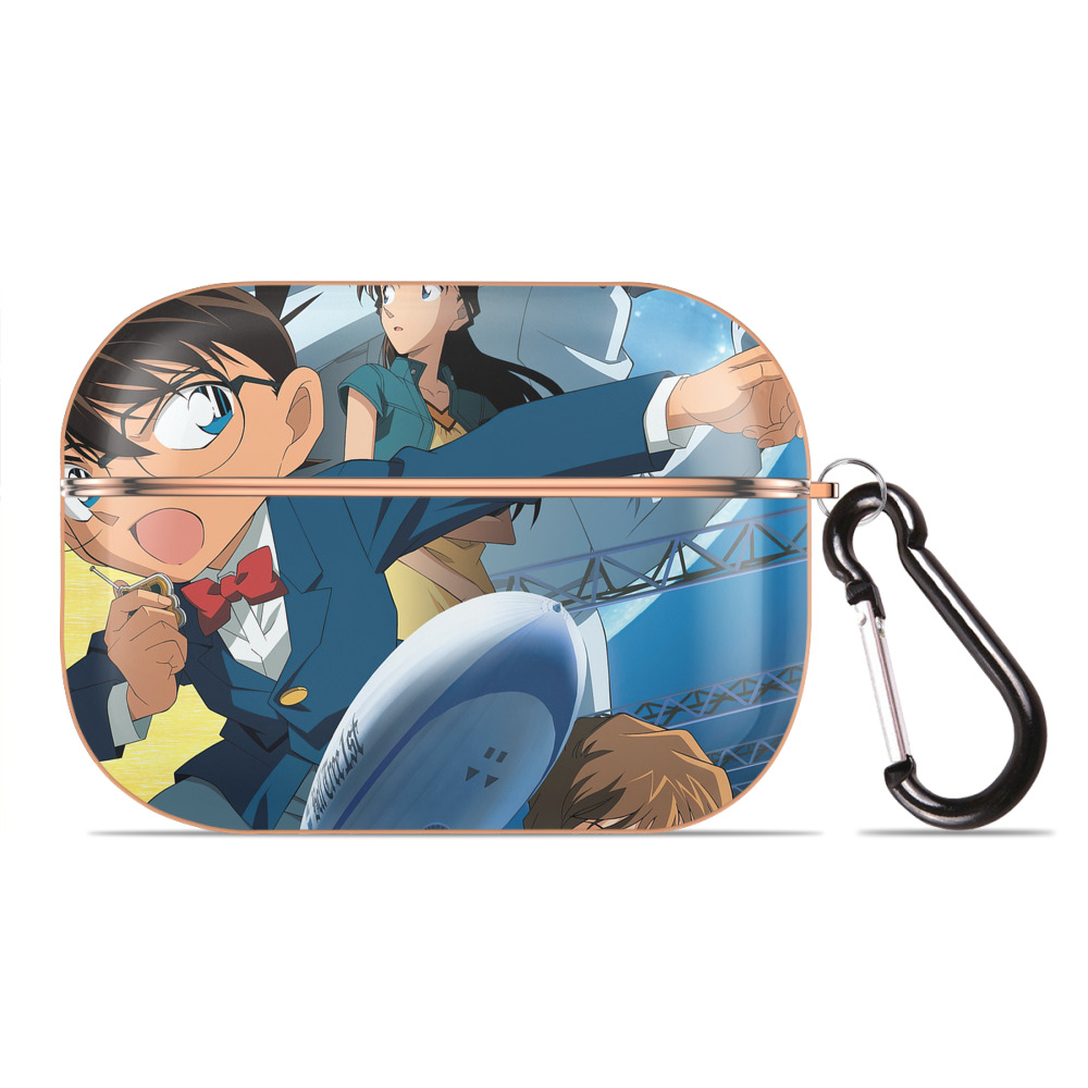 （画像用） 名探偵コナン Detective Conan 【AirPods Pro用】ハードシェル保護ケース｜耐衝撃・防指紋・カラビナ付き商品仕様