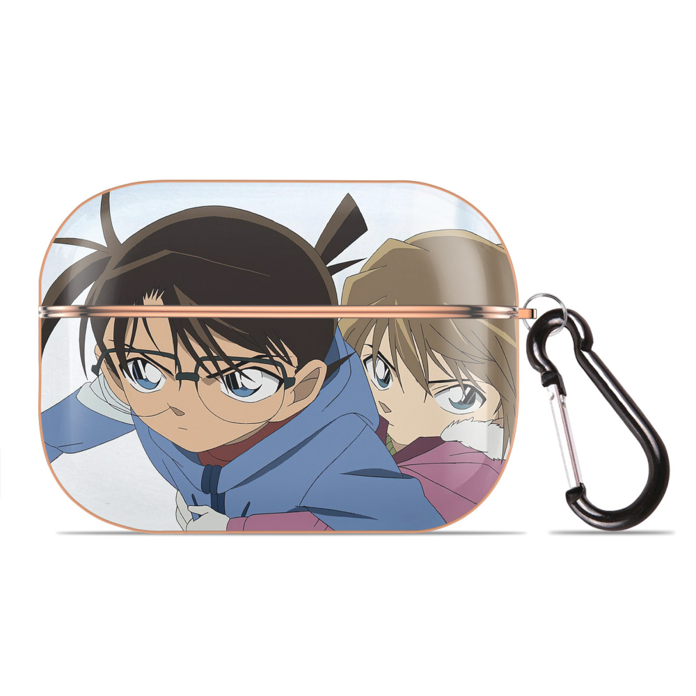 （画像用） 名探偵コナン Detective Conan 【AirPods Pro用】ハードシェル保護ケース｜耐衝撃・防指紋・カラビナ付き商品仕様