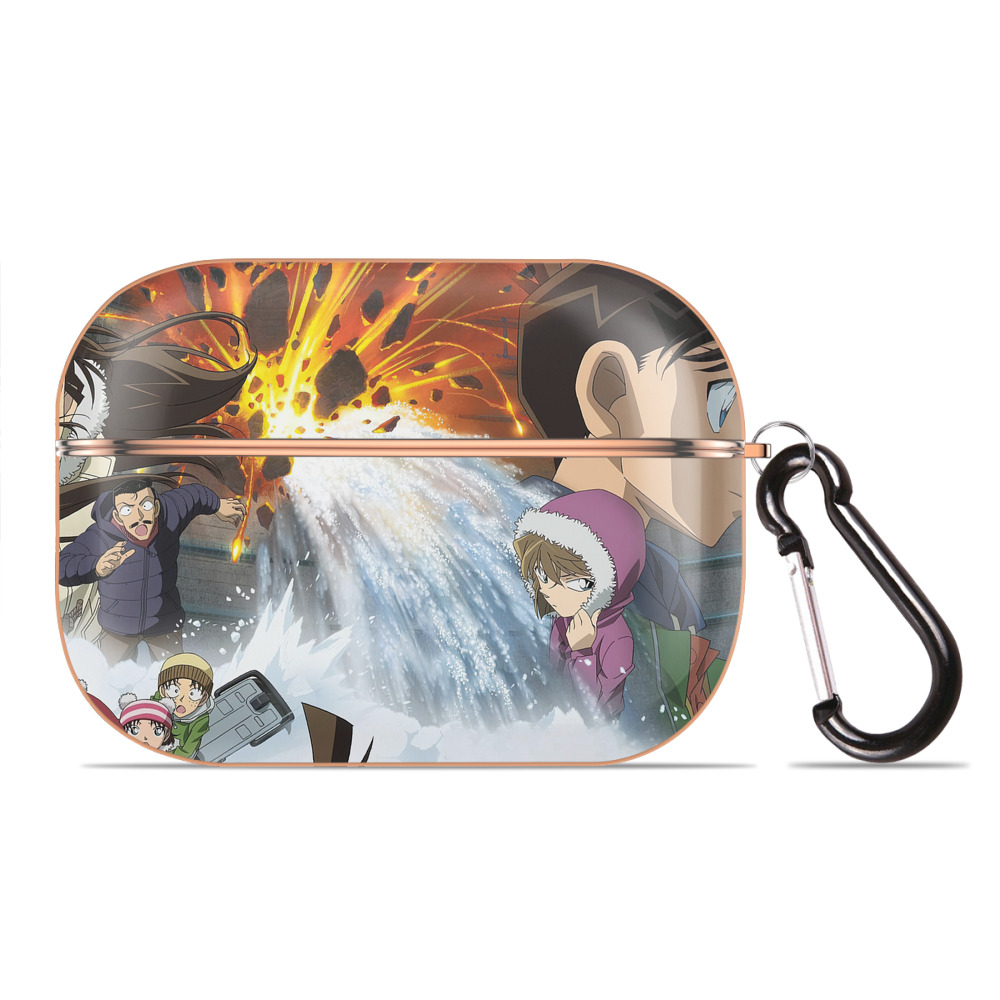 （画像用） 名探偵コナン Detective Conan 【AirPods Pro用】ハードシェル保護ケース｜耐衝撃・防指紋・カラビナ付き商品仕様
