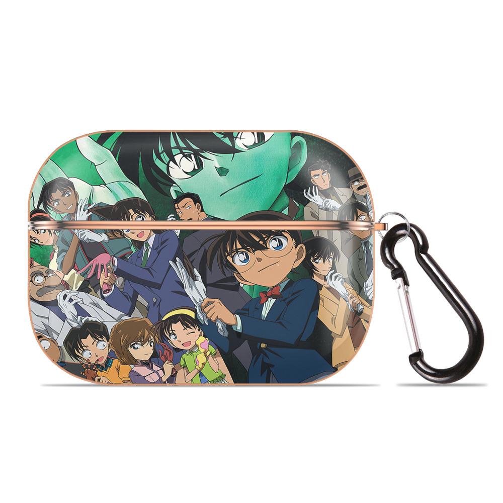 （画像用） 名探偵コナン Detective Conan 【AirPods Pro用】ハードシェル保護ケース｜耐衝撃・防指紋・カラビナ付き商品仕様