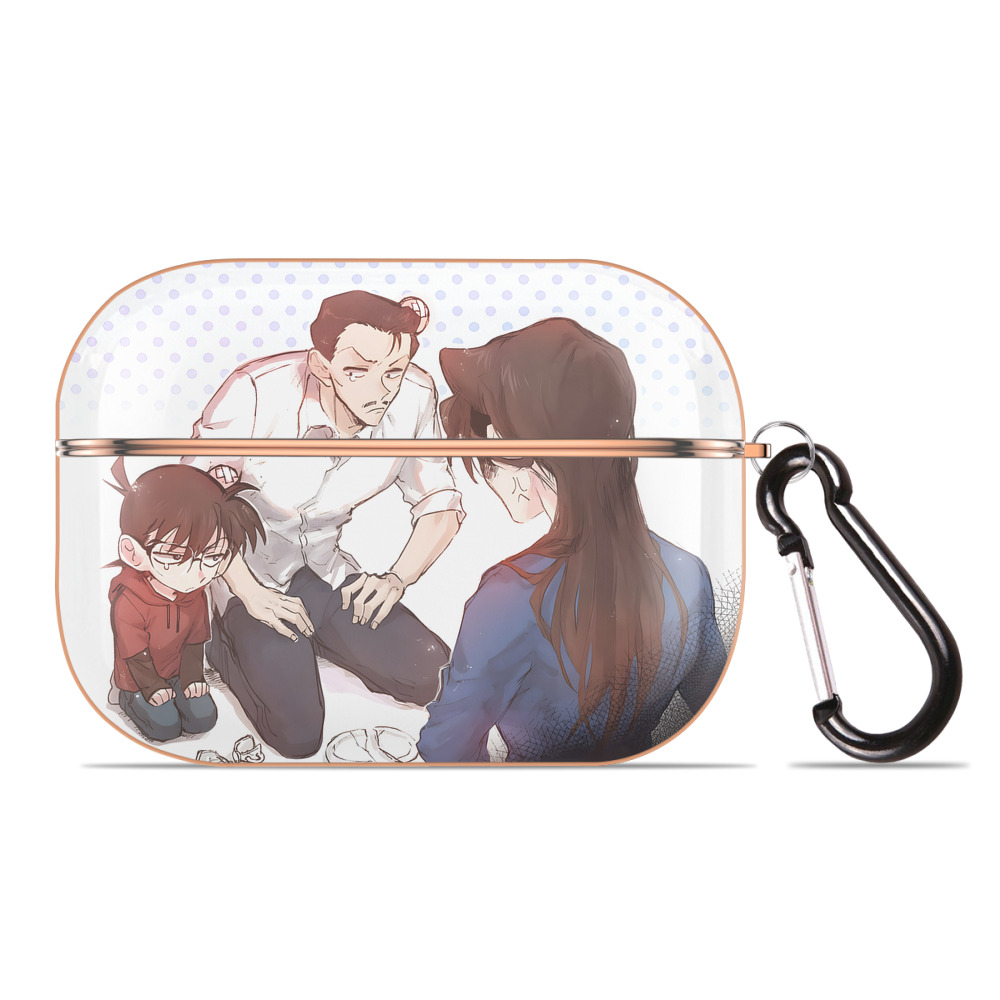 （画像用） 名探偵コナン Detective Conan 【AirPods Pro用】ハードシェル保護ケース｜耐衝撃・防指紋・カラビナ付き商品仕様