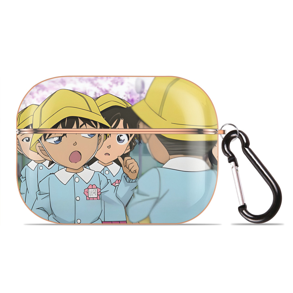 （画像用） 名探偵コナン Detective Conan 【AirPods Pro用】ハードシェル保護ケース｜耐衝撃・防指紋・カラビナ付き商品仕様