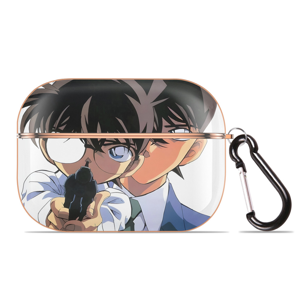 （画像用） 名探偵コナン Detective Conan 【AirPods Pro用】ハードシェル保護ケース｜耐衝撃・防指紋・カラビナ付き商品仕様