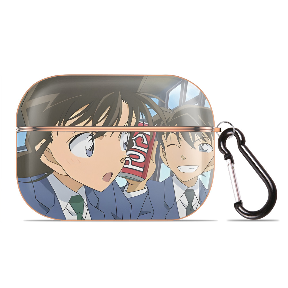 （画像用） 名探偵コナン Detective Conan 【AirPods Pro用】ハードシェル保護ケース｜耐衝撃・防指紋・カラビナ付き商品仕様