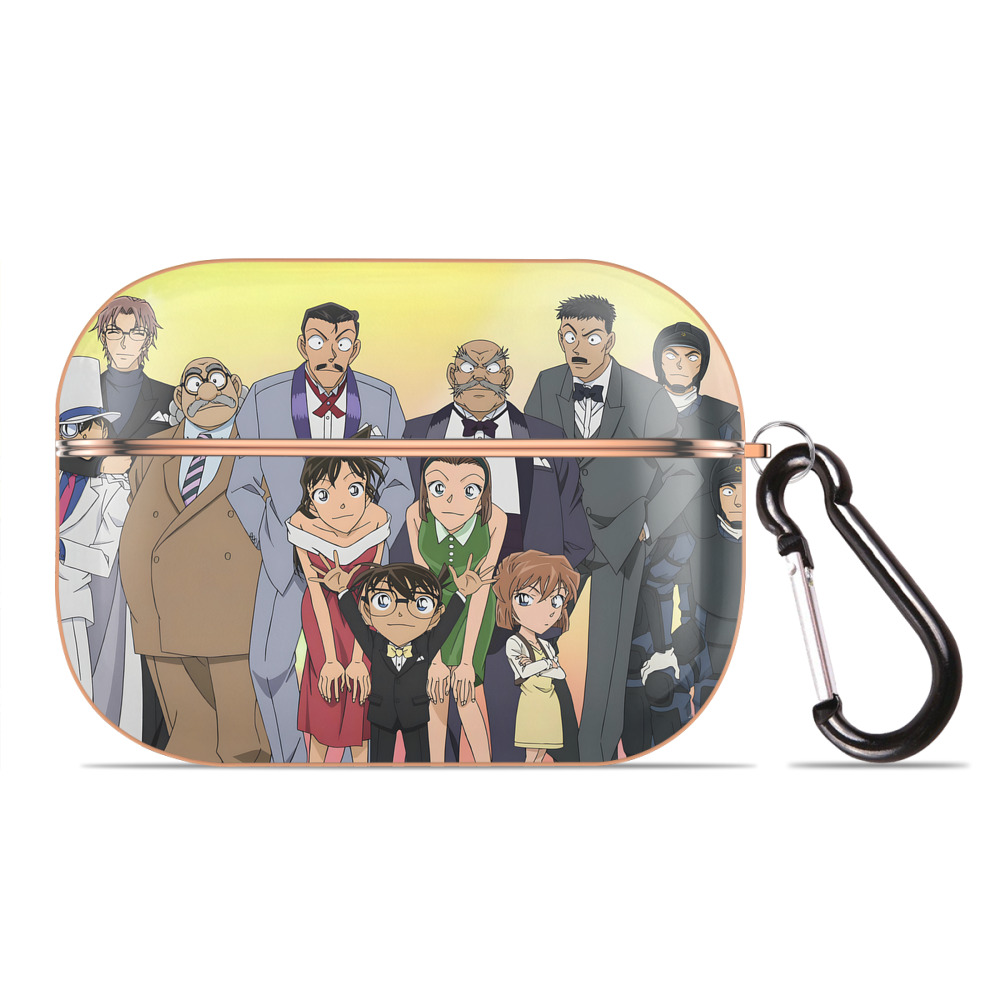 （画像用） 名探偵コナン Detective Conan 【AirPods Pro用】ハードシェル保護ケース｜耐衝撃・防指紋・カラビナ付き商品仕様