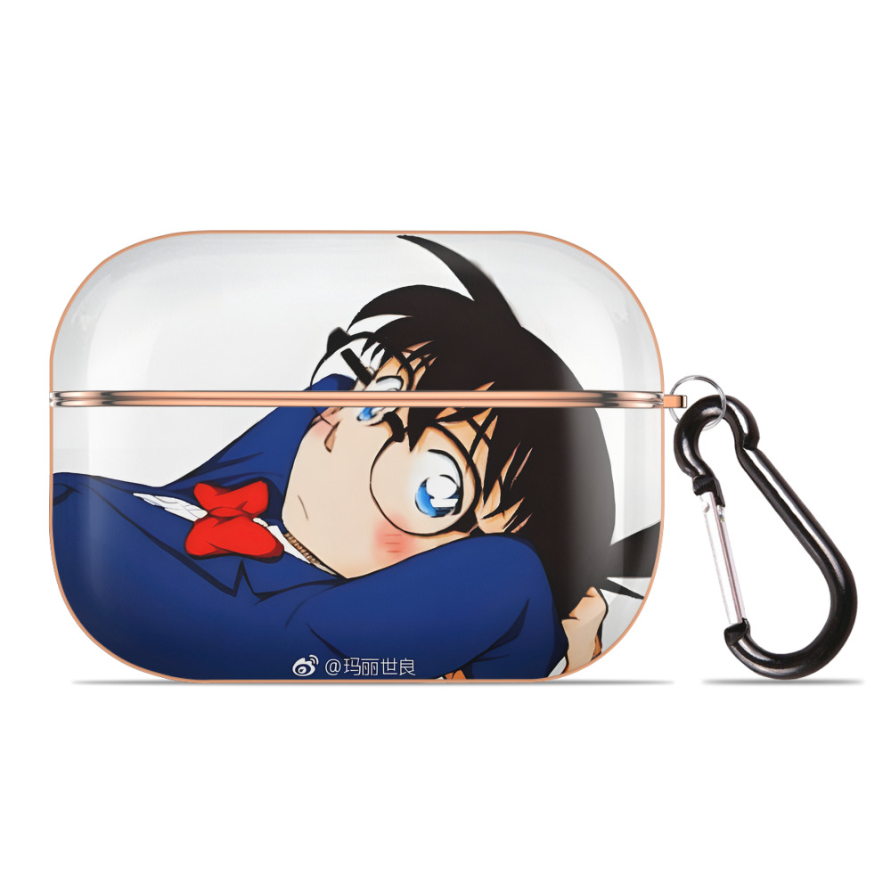 （画像用） 名探偵コナン Detective Conan 【AirPods Pro用】ハードシェル保護ケース｜耐衝撃・防指紋・カラビナ付き商品仕様