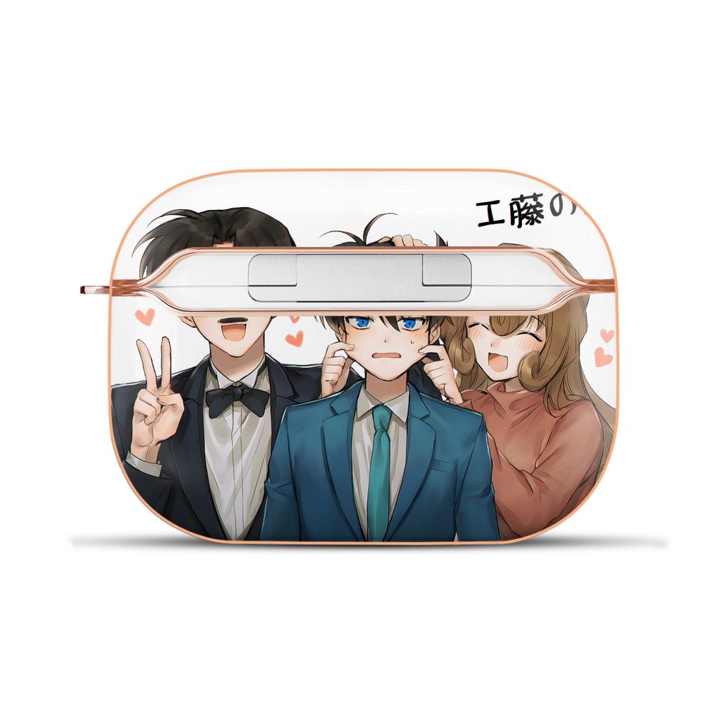 （画像用） 名探偵コナン Detective Conan 【AirPods Pro用】ハードシェル保護ケース｜耐衝撃・防指紋・カラビナ付き商品仕様