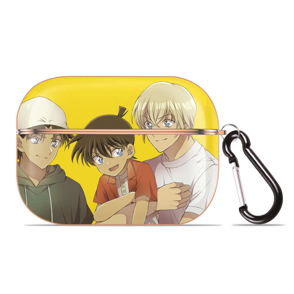 （画像用） 名探偵コナン Detective Conan 【AirPods Pro用】ハードシェル保護ケース｜耐衝撃・防指紋・カラビナ付き商品仕様