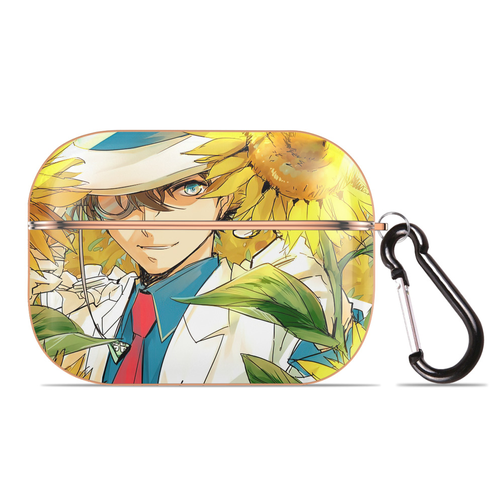 （画像用） 名探偵コナン Detective Conan 【AirPods Pro用】ハードシェル保護ケース｜耐衝撃・防指紋・カラビナ付き商品仕様