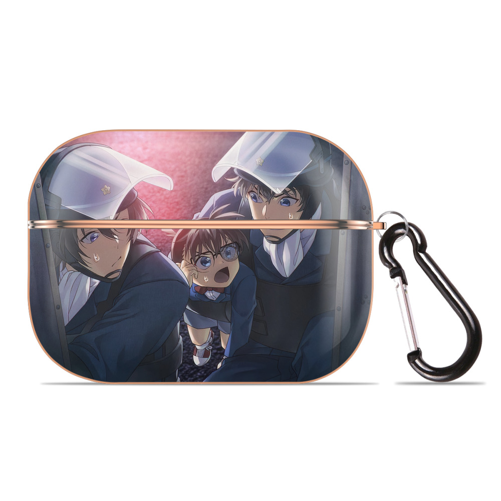 （画像用） 名探偵コナン Detective Conan 【AirPods Pro用】ハードシェル保護ケース｜耐衝撃・防指紋・カラビナ付き商品仕様
