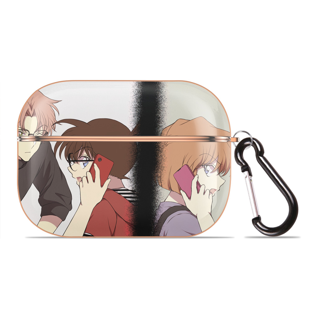 （画像用） 名探偵コナン Detective Conan 【AirPods Pro用】ハードシェル保護ケース｜耐衝撃・防指紋・カラビナ付き商品仕様