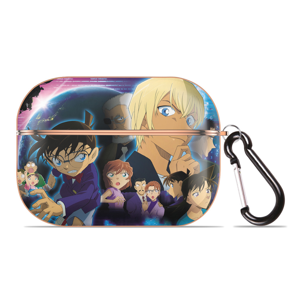 （画像用） 名探偵コナン Detective Conan 【AirPods Pro用】ハードシェル保護ケース｜耐衝撃・防指紋・カラビナ付き商品仕様