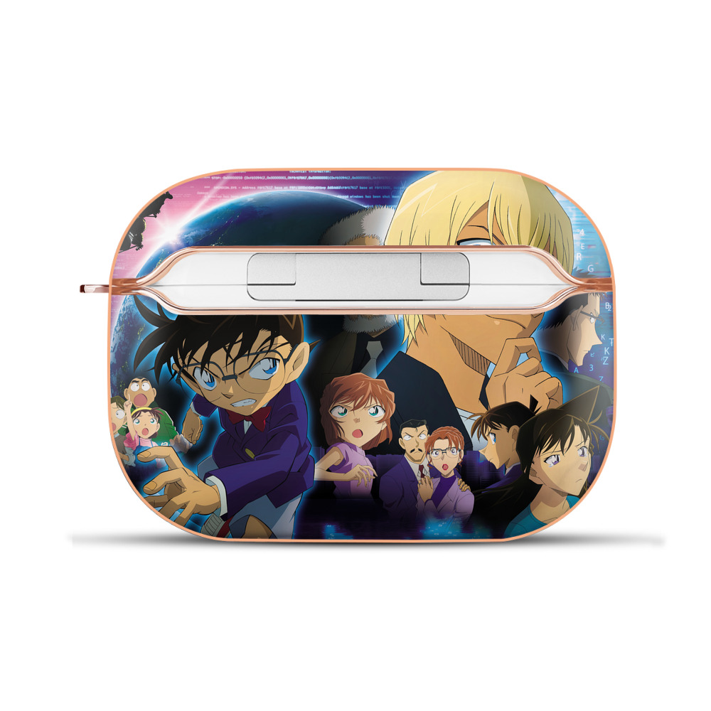 （画像用） 名探偵コナン Detective Conan 【AirPods Pro用】ハードシェル保護ケース｜耐衝撃・防指紋・カラビナ付き商品仕様