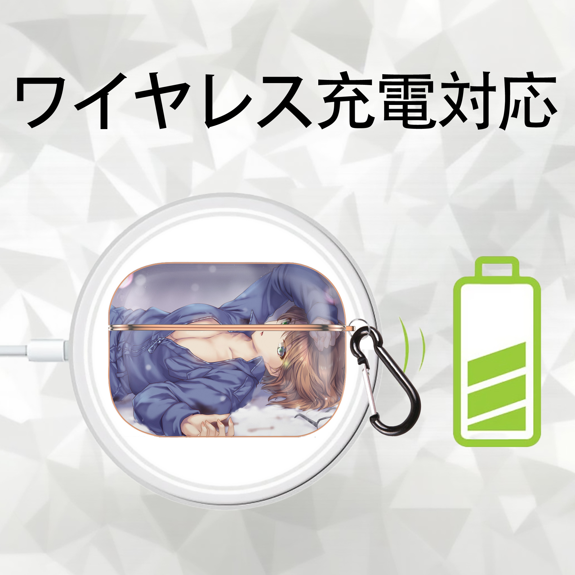 名探偵コナン Detective Conan 【AirPods Pro用】ハードシェル保護ケース｜耐衝撃・防指紋・カラビナ付き商品仕様