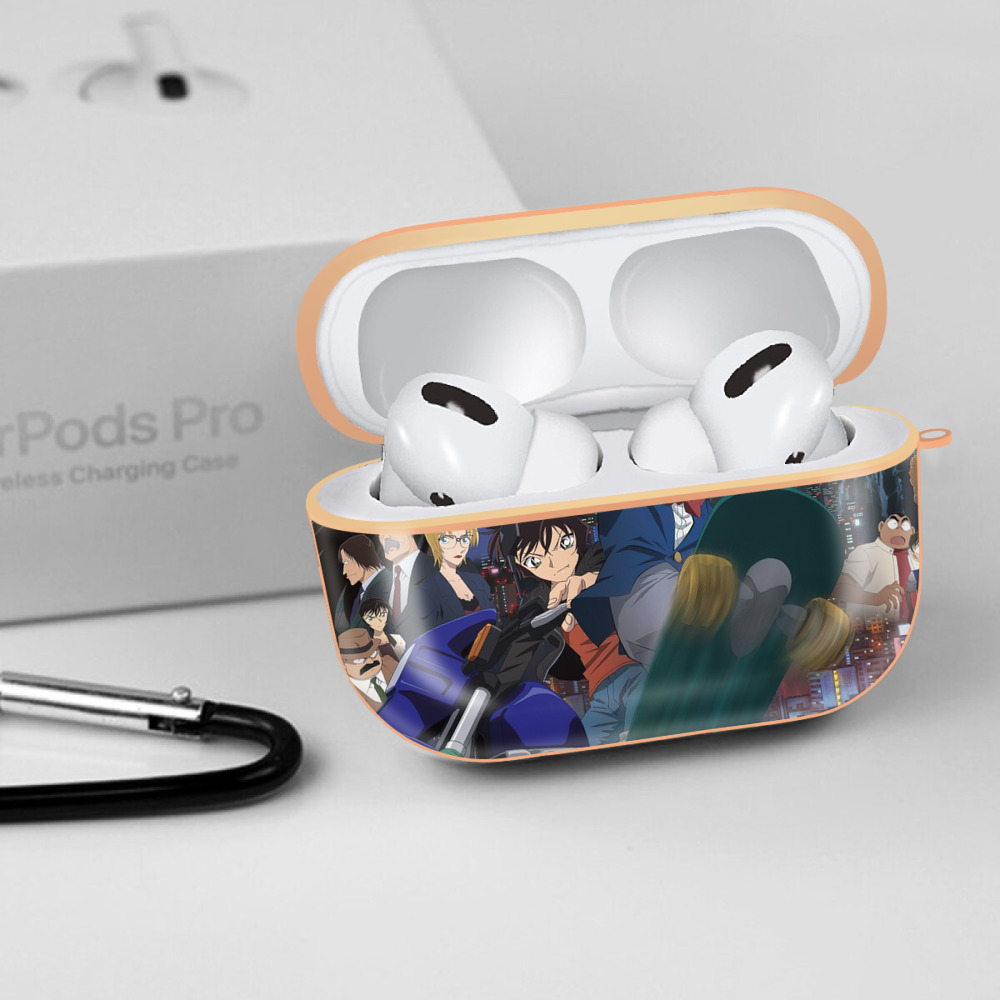 名探偵コナン Detective Conan 【AirPods Pro用】ハードシェル保護ケース｜耐衝撃・防指紋・カラビナ付き商品仕様