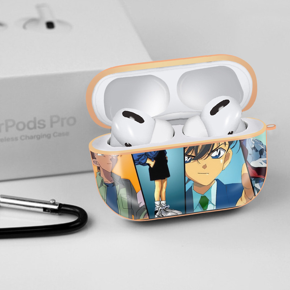 名探偵コナン Detective Conan 【AirPods Pro用】ハードシェル保護ケース｜耐衝撃・防指紋・カラビナ付き商品仕様