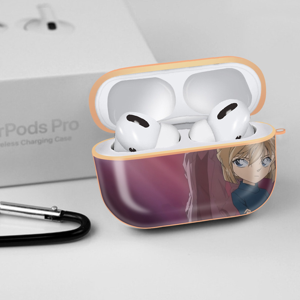 名探偵コナン Detective Conan 【AirPods Pro用】ハードシェル保護ケース｜耐衝撃・防指紋・カラビナ付き商品仕様