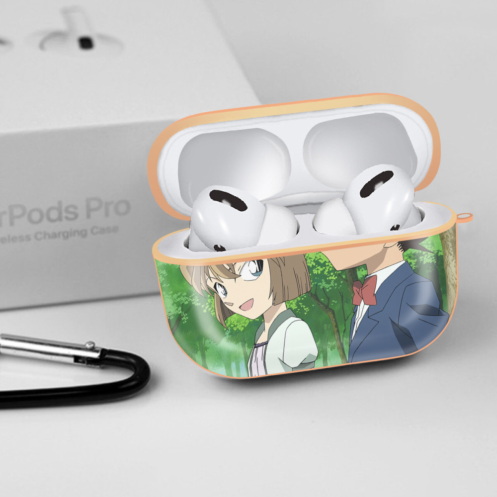 名探偵コナン Detective Conan 【AirPods Pro用】ハードシェル保護ケース｜耐衝撃・防指紋・カラビナ付き商品仕様