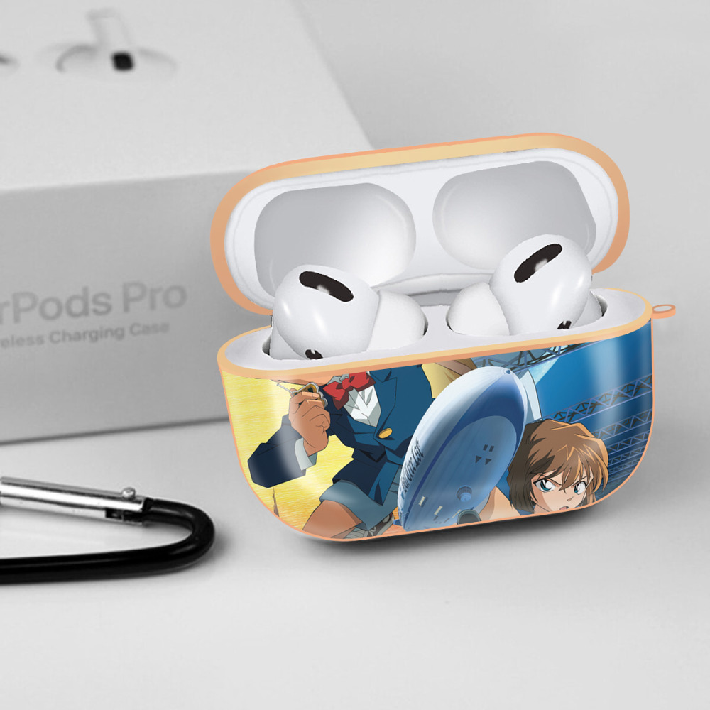 名探偵コナン Detective Conan 【AirPods Pro用】ハードシェル保護ケース｜耐衝撃・防指紋・カラビナ付き商品仕様