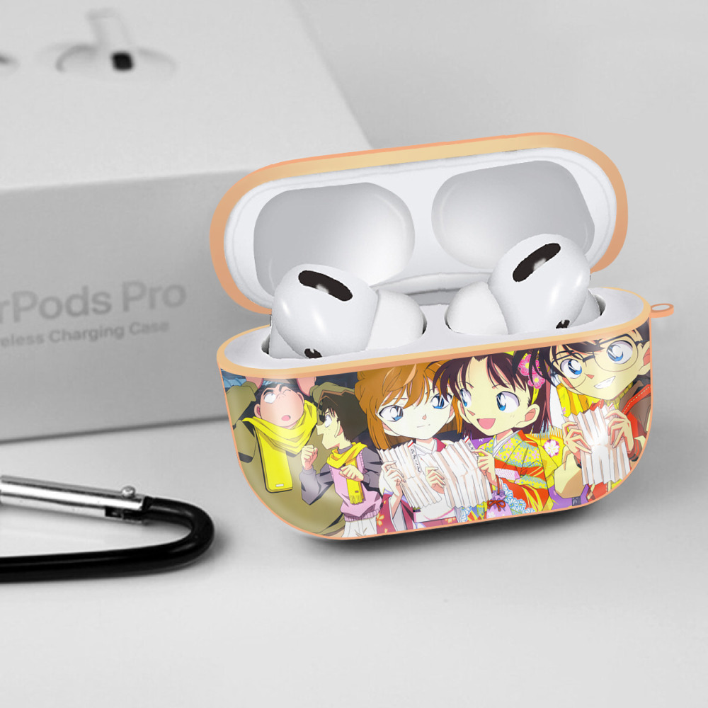 名探偵コナン Detective Conan 【AirPods Pro用】ハードシェル保護ケース｜耐衝撃・防指紋・カラビナ付き商品仕様